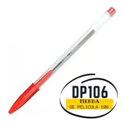 Esfero / Boligrafo Rojo Bic Lapicero X 1 Und