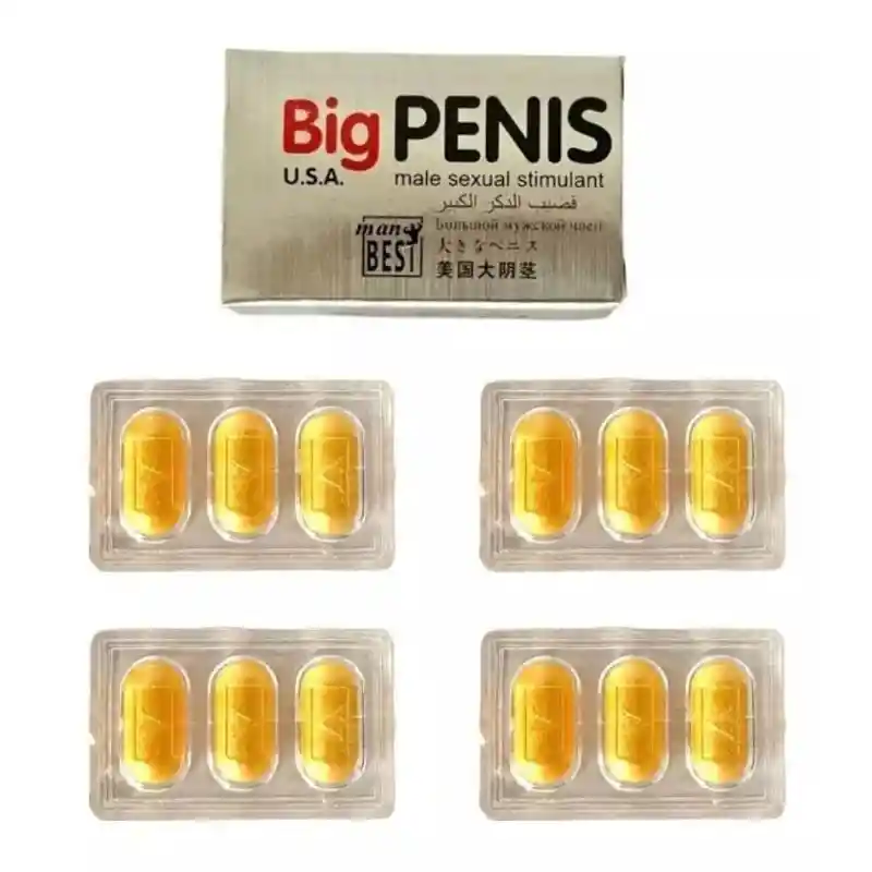 Potenciador Sexual Masculino Big Penis *12 Pastillas