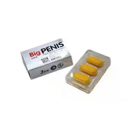 Potenciador Sexual Masculino Big Penis *3 Pastillas