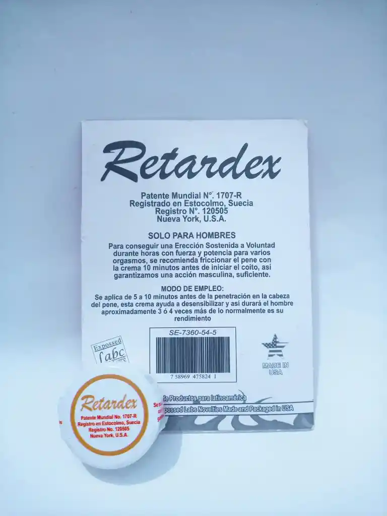 Retardante Crema Retardex 05 Gr