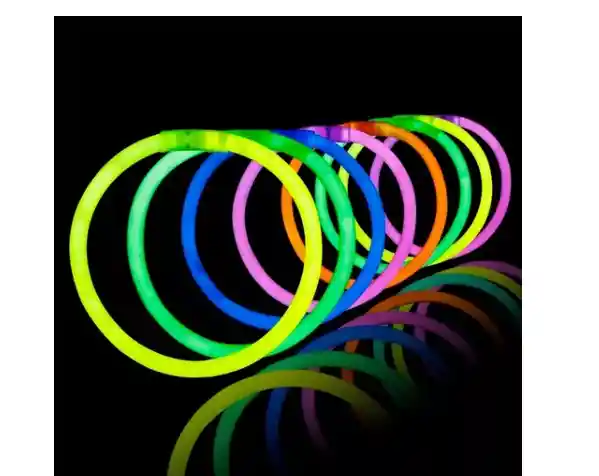 Manillas Neón X 50 Brillantes Fiesta Pulsera Copa Hora Loca