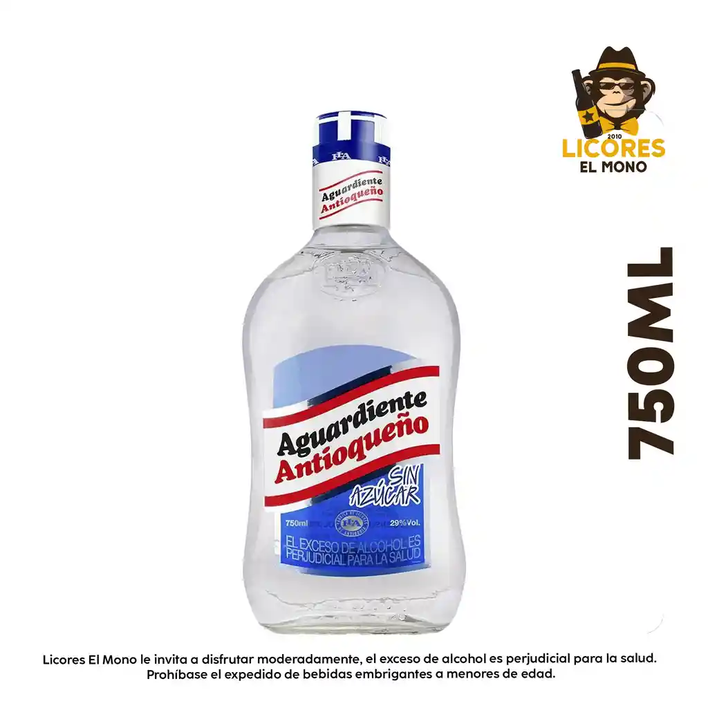 Aguardiente Antioqueño Azul 750 Ml