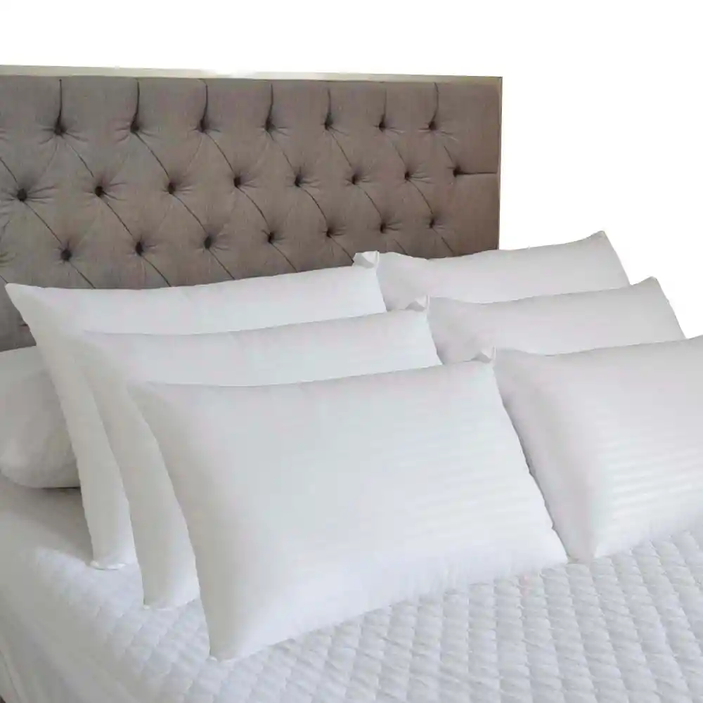 Set X 6 Almohadas Siliconadas 65x45cm Hogareto Blanco