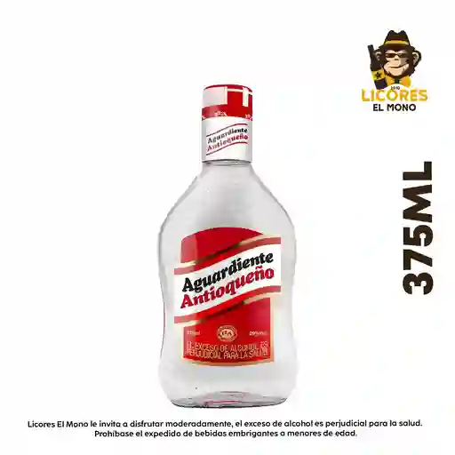 Aguardiente Antioqueño Rojo 375 Ml