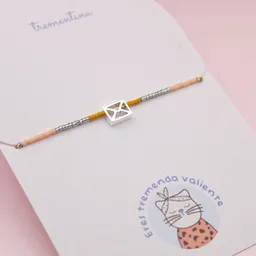 Pulsera Mostacilla Sobre 💌 En Plata