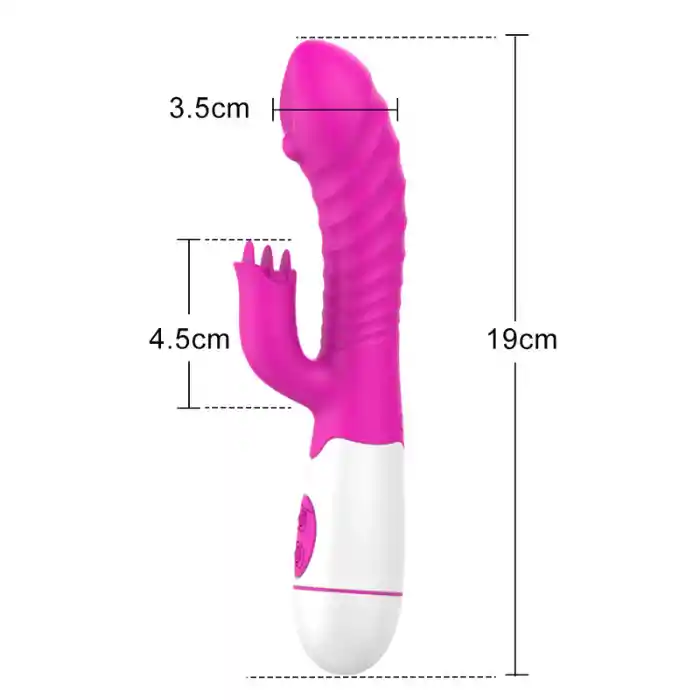 Vibrador Consolador Doble Estimulacion Con Cerdas