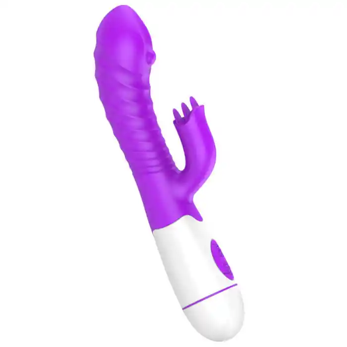 Vibrador Consolador Doble Estimulacion Con Cerdas