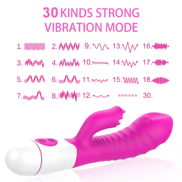 Vibrador Consolador Doble Estimulacion Con Cerdas