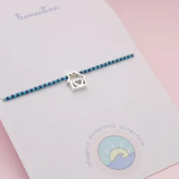 Pulsera Mostacilla Hogar En Plata