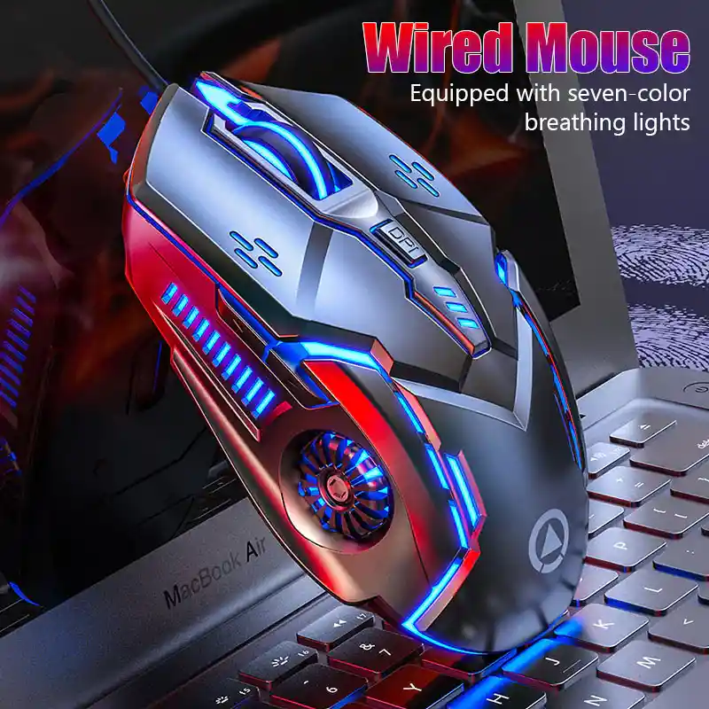 Mouse Gamer Mecánico G5 Con Cable Pc, Led, Silencioso, Usb