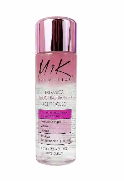 Agua Micelar Trifasica Desmaquillador Facial Myk Con Acido Hialurónico