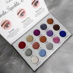 Paleta De Sombras Glitter Glitters Galore Isabela Cosmetics X15 Tonos