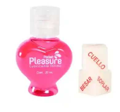 Lubricante Caliente Con Sabor Y Dados (20ml)