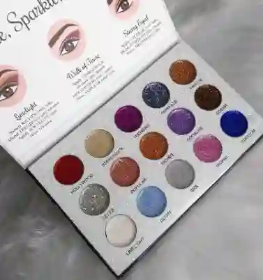 Paleta De Sombras Glitter Glitters Galore Isabela Cosmetics X15 Tonos