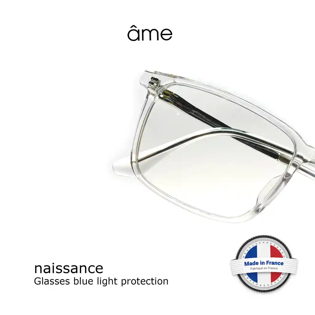 Lentes De Bloqueo De Luz Azul Âme Naissance 25360 Con Marco Ultraligero En Azul: ¡la Combinación Perfecta De Moda Y Salud Ocular!