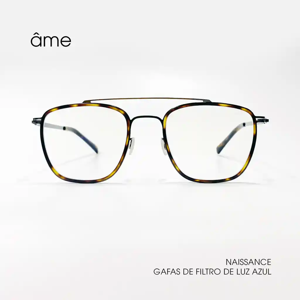 Gafas Âme Naissance 19001 De Bloqueo De Luz Azul Con Marco Marrón Ultraligero - Protege Tus Ojos De La Luz Azul Dañina Con Estilo Y Comodidad