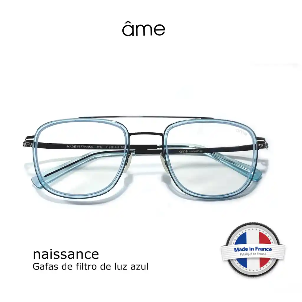 Âme Naissance 19001 C3 Lentes De Bloqueo Luz Azul Marco Marrón Ultraligero