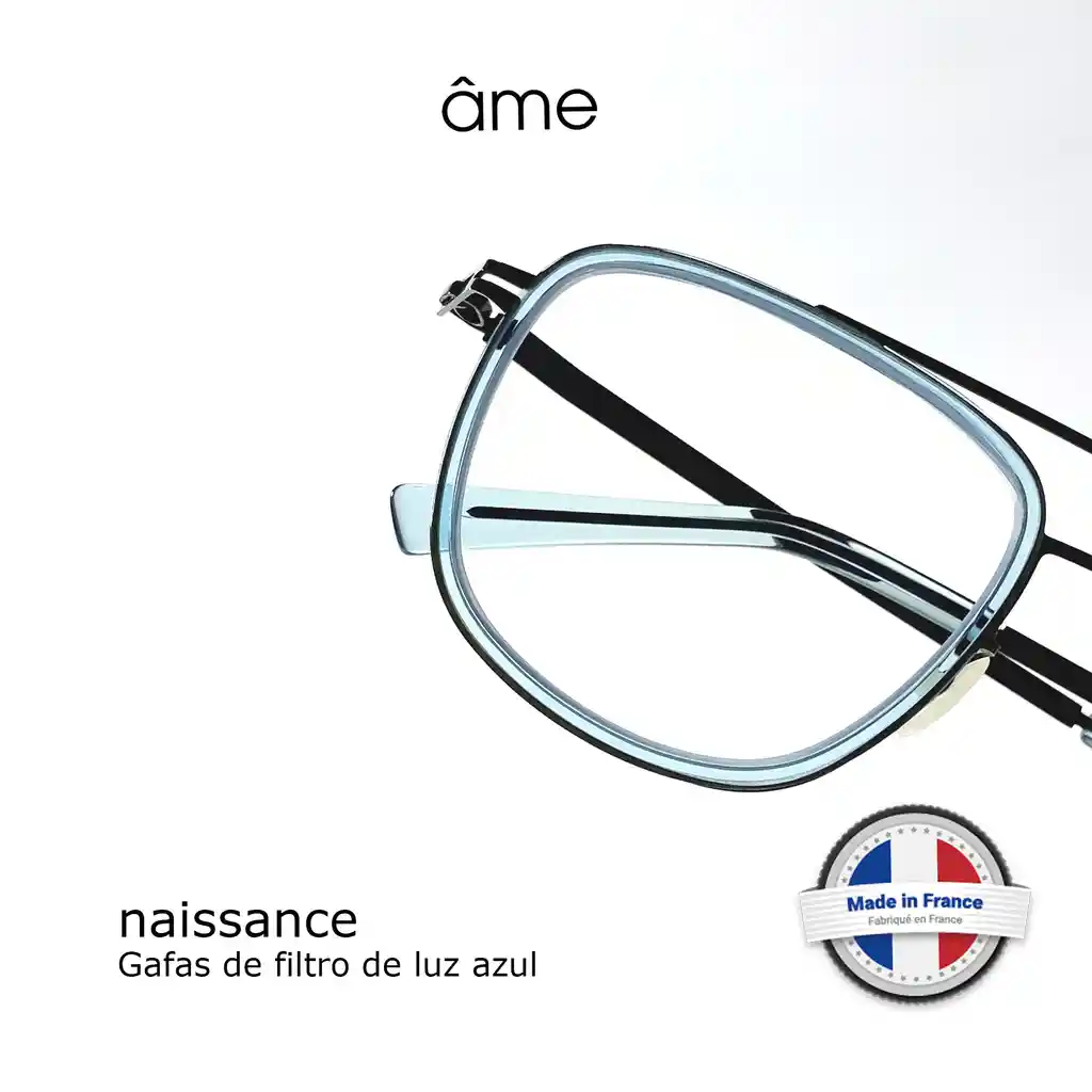 Âme Naissance 19001 C3 Lentes De Bloqueo Luz Azul Marco Marrón Ultraligero