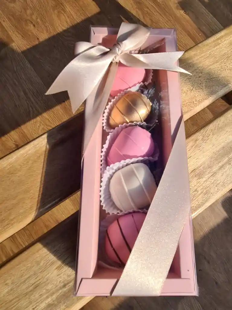 Caja De Fresas Con Chocolate