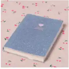 Libreta Mini Escarchada Azul