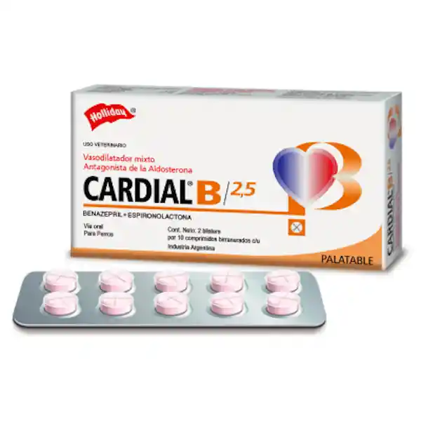  Cardial- B 2.5 Mg 20 Comprimidos 