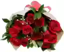 Bouquet Rosas Rojas X 12 Tallos