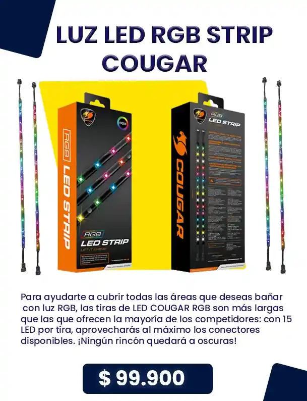 Tira Led Rgb Cougar