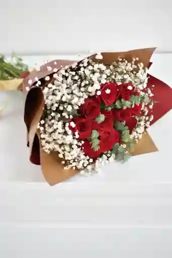 Bouquet De 12 Rosas Rojas