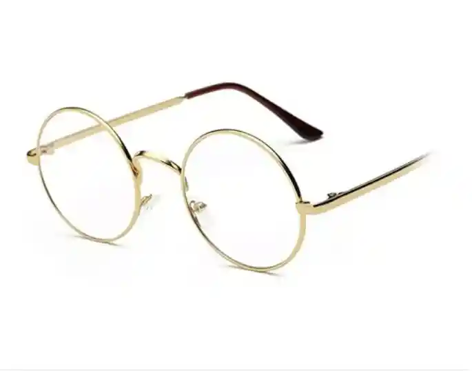 Nuevo | Vendidos Gafas Redondas De Moda Tipo Vintage Harry Potter Doradas