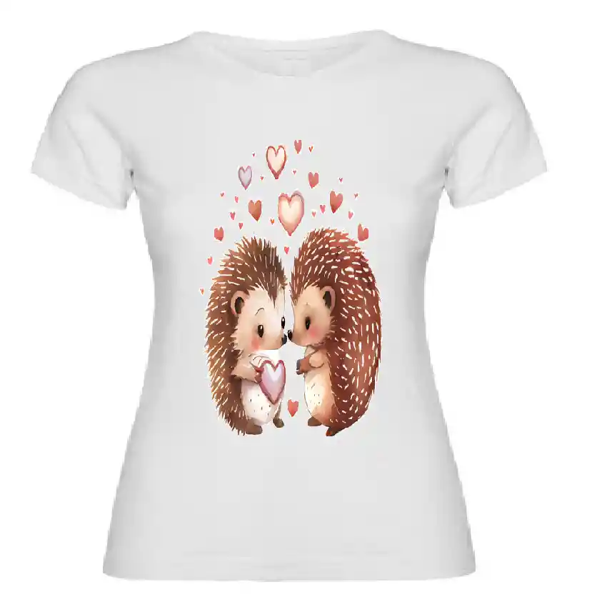 Camiseta Erizos Corazon Camiseta Dama Erizos