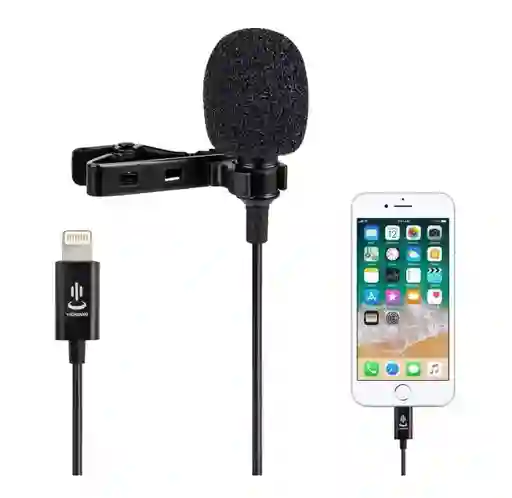 Microfono De Solapa Para Iphone/ Lightning/ Ipad