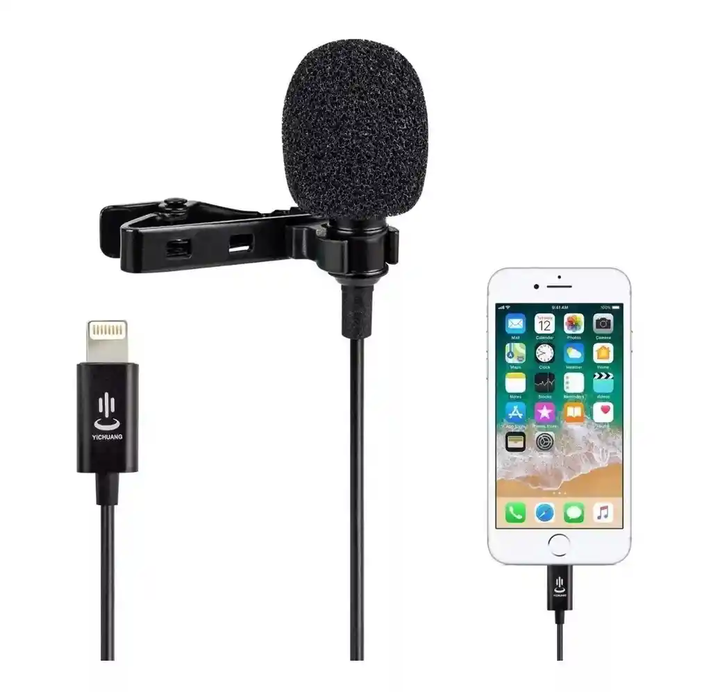 Microfono De Solapa Para Iphone/ Lightning/ Ipad