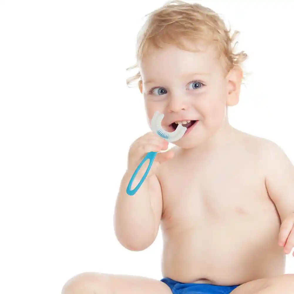 2 Cepillos De Dientes En U Para Bebés Y Niños De 2 A 12 Años | Cepillo De Dientes En Silicona Para Infantes