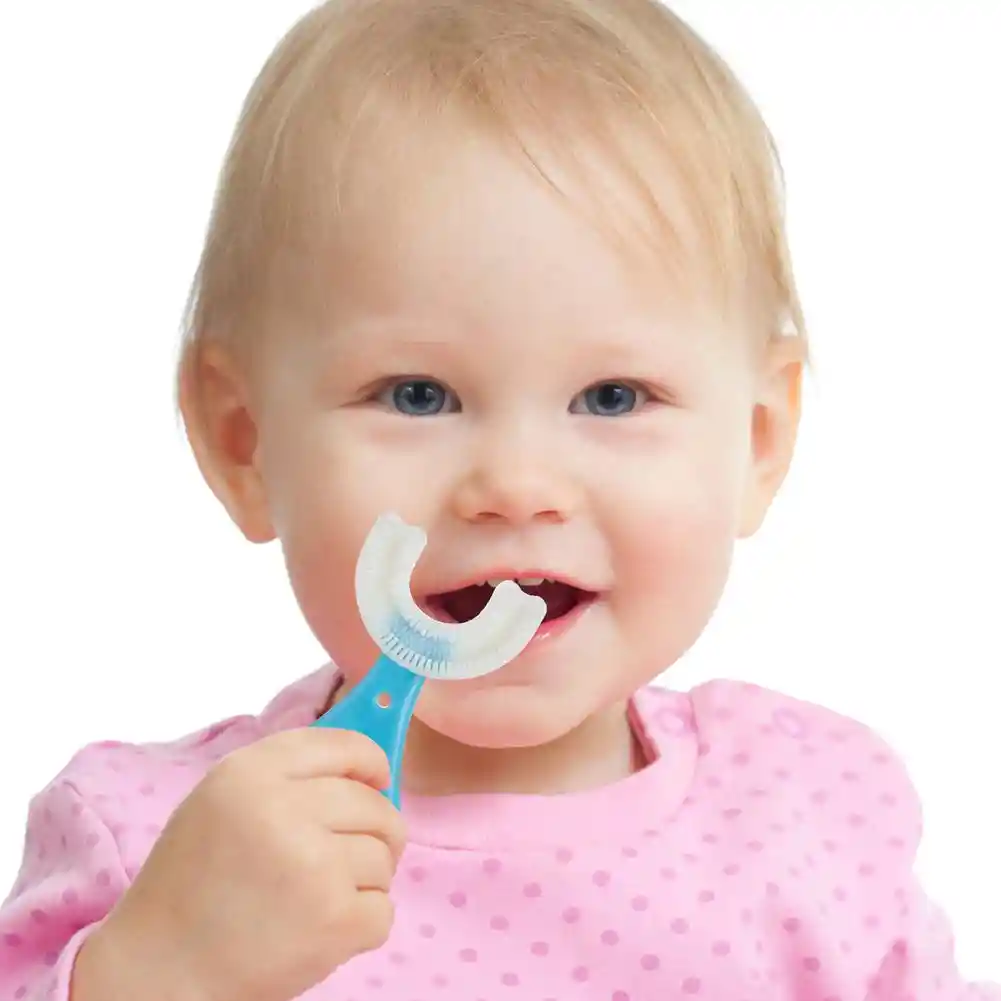 2 Cepillos De Dientes En U Para Bebés Y Niños De 2 A 12 Años | Cepillo De Dientes En Silicona Para Infantes