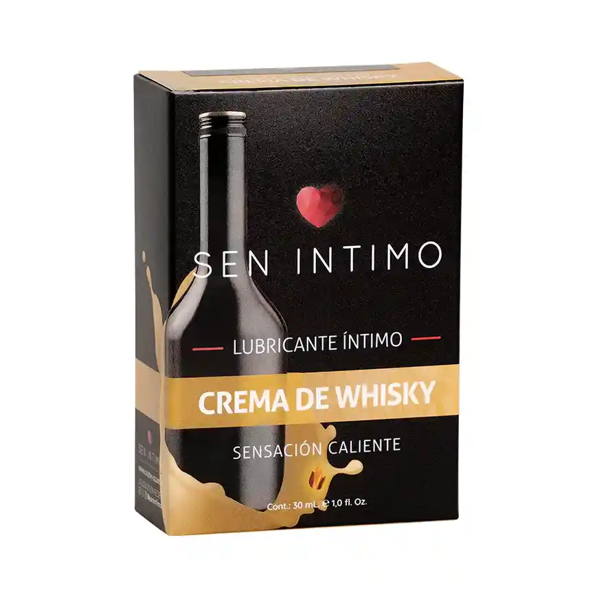 Lubricante Caliente Crema De Whisky 30 Ml Sen Intimo