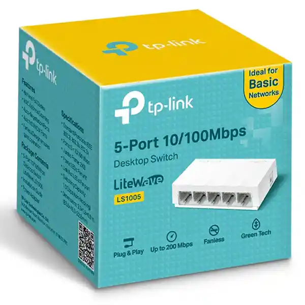 switch de red de 5 puertos 10/100mbps Tp-Link