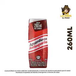 Aguardiente Antioqueño Rojo 260 Ml