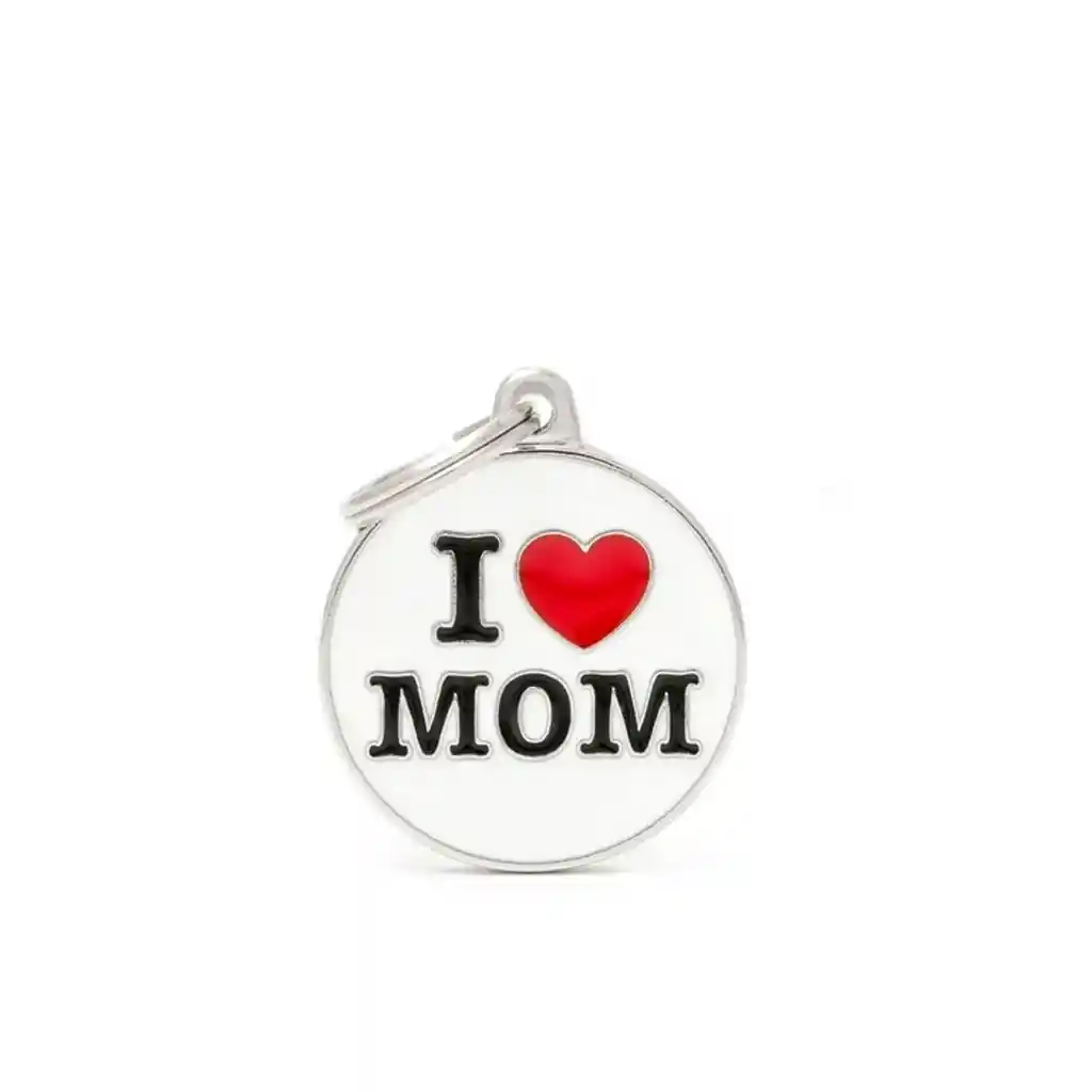 Placa Id My Family I Love Mom