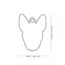 Placa Id My Family Bull Terrier Negro