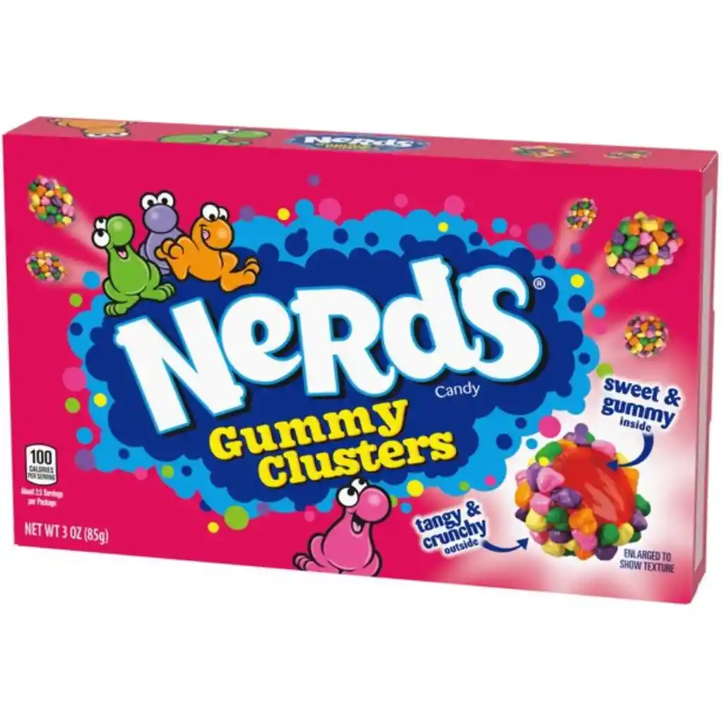 Caja Nerds Gummy Clusters 85 Gr