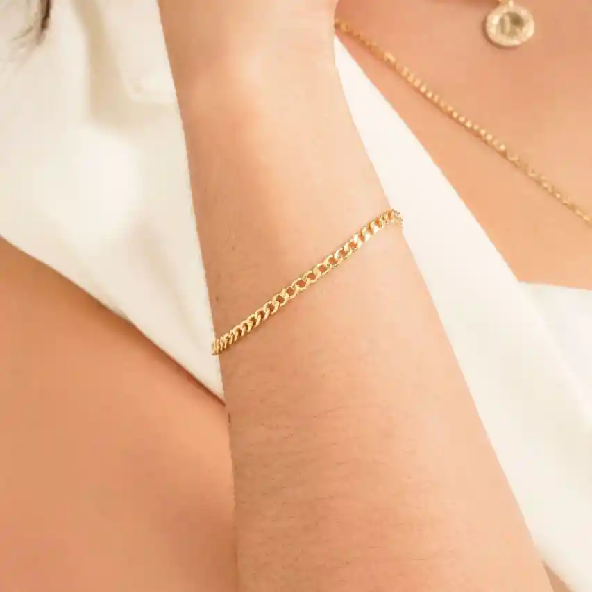 Pulsera Cubana 18 Cm
