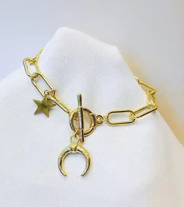 Pulsera Luna Y Estrella