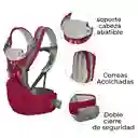 Cargador Canguro Bebé 3 En 1 Ergonómico Rojo Est