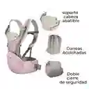 Cargador Canguro Bebé 3 En 1 Ergonómico Rosado Est