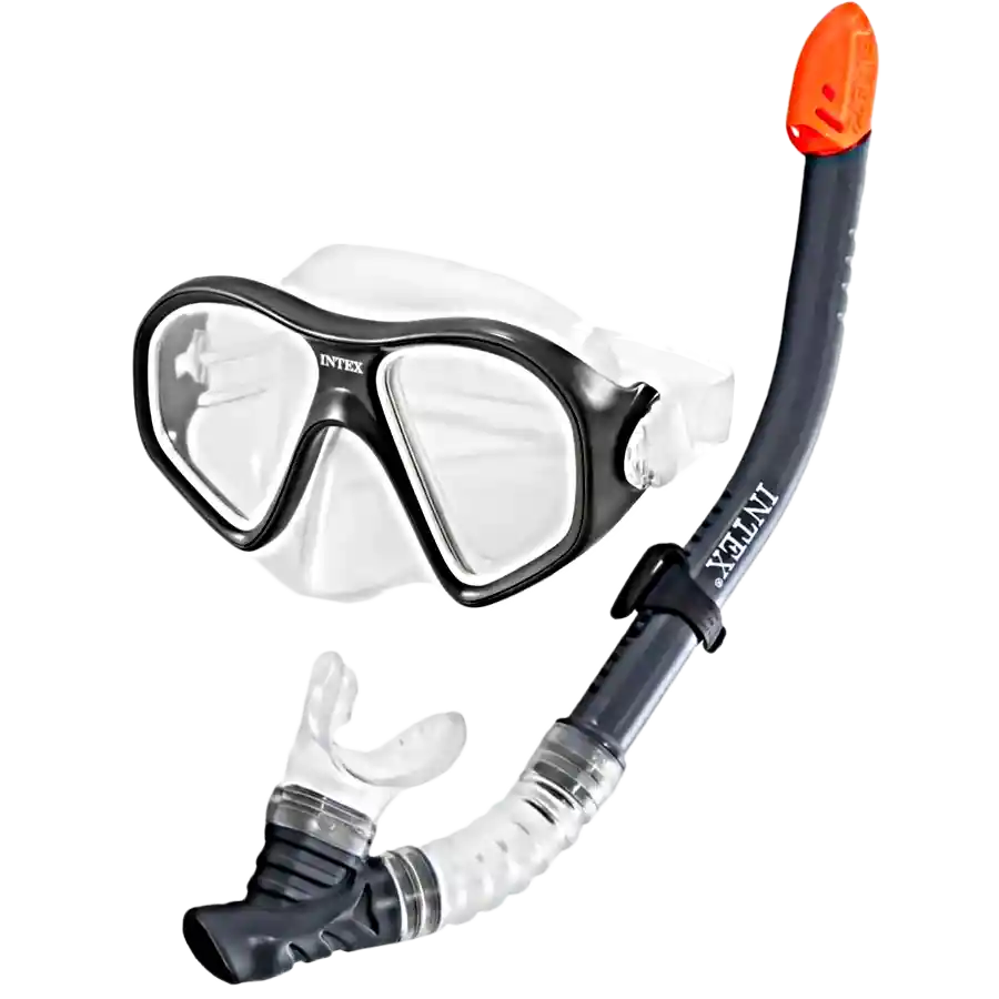 Set Mascara Buceo Careta Quaflow Sport Snorkel Intex 55648