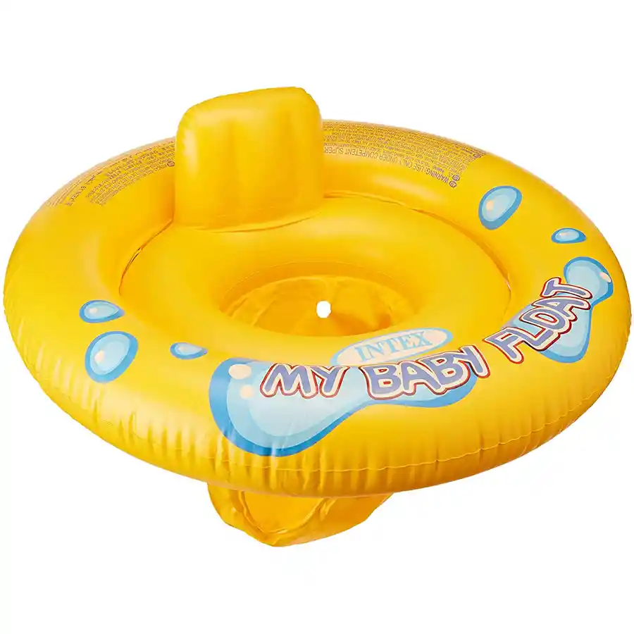 Flotador Niños Silla Bebé Aro 67cm Amarillo Piscina Intex