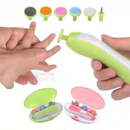 Lima De Uñas Electrica Para Bebe Verde