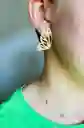 Arete Bronce Mariposa Real