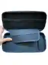 Acrilico Protector + 2 Grips + Vidrio Templado + Estuche Azul Compatible Con Switch.