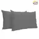 Almohada Kit X2 Económica 50 X 70 Cms, Gris.